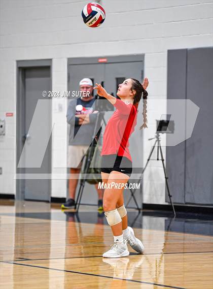 Thumbnail 2 in Fayetteville vs Richards (UIL  Volleyball 1A Region IV Quarterfinal) photogallery.