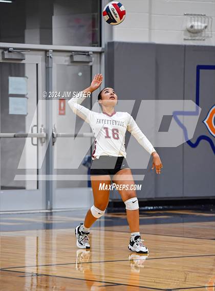 Thumbnail 2 in Fayetteville vs Richards (UIL  Volleyball 1A Region IV Quarterfinal) photogallery.