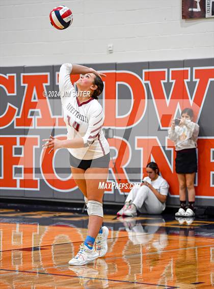 Thumbnail 2 in Fayetteville vs Richards (UIL  Volleyball 1A Region IV Quarterfinal) photogallery.