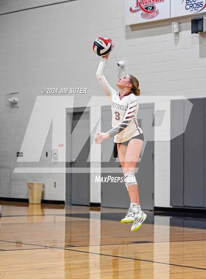 Thumbnail 2 in Fayetteville vs Richards (UIL  Volleyball 1A Region IV Quarterfinal) photogallery.