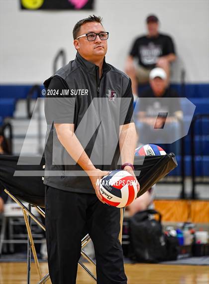 Thumbnail 2 in Fayetteville vs Richards (UIL  Volleyball 1A Region IV Quarterfinal) photogallery.