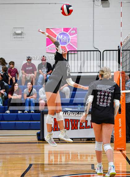 Thumbnail 3 in Fayetteville vs Richards (UIL  Volleyball 1A Region IV Quarterfinal) photogallery.