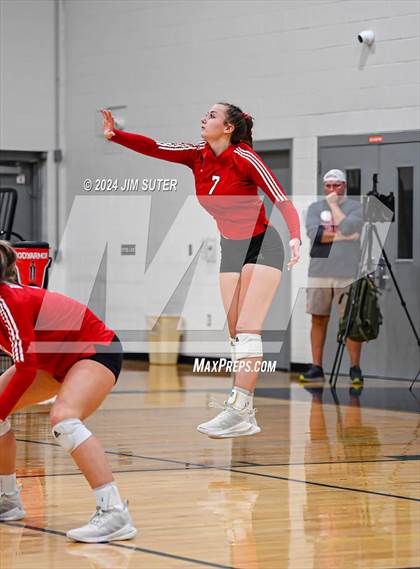 Thumbnail 2 in Fayetteville vs Richards (UIL  Volleyball 1A Region IV Quarterfinal) photogallery.