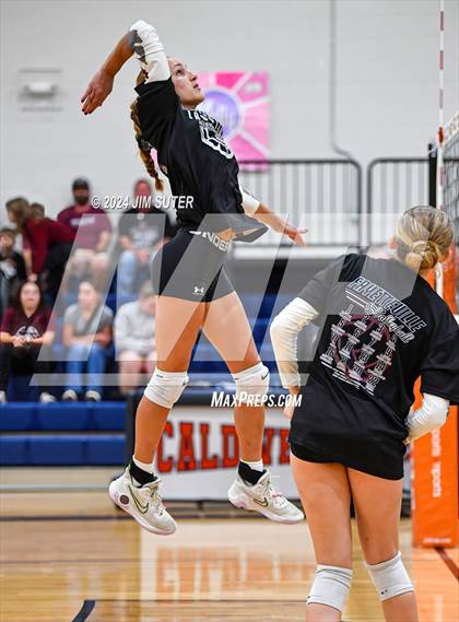 Thumbnail 3 in Fayetteville vs Richards (UIL  Volleyball 1A Region IV Quarterfinal) photogallery.