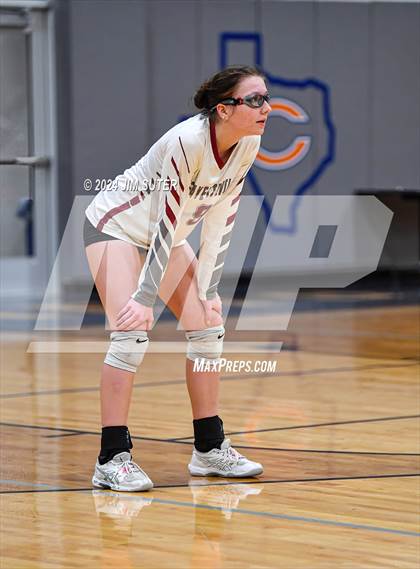 Thumbnail 2 in Fayetteville vs Richards (UIL  Volleyball 1A Region IV Quarterfinal) photogallery.