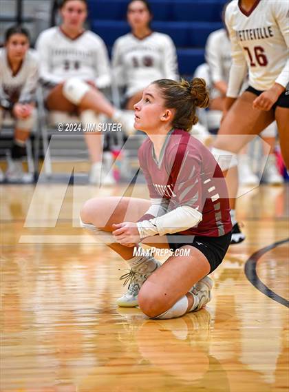 Thumbnail 3 in Fayetteville vs Richards (UIL  Volleyball 1A Region IV Quarterfinal) photogallery.