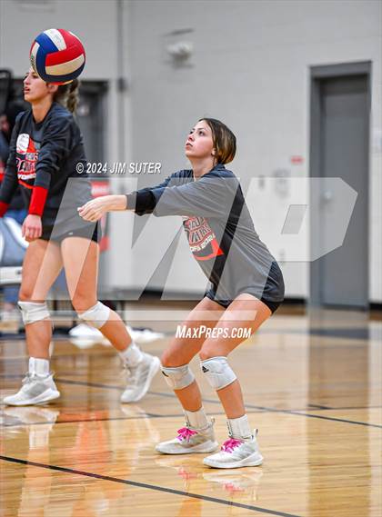 Thumbnail 2 in Fayetteville vs Richards (UIL  Volleyball 1A Region IV Quarterfinal) photogallery.