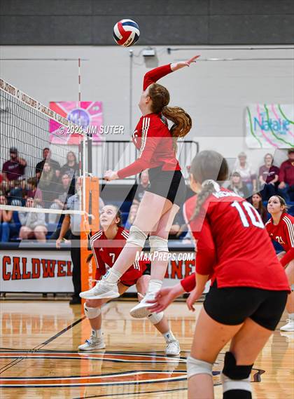 Thumbnail 2 in Fayetteville vs Richards (UIL  Volleyball 1A Region IV Quarterfinal) photogallery.