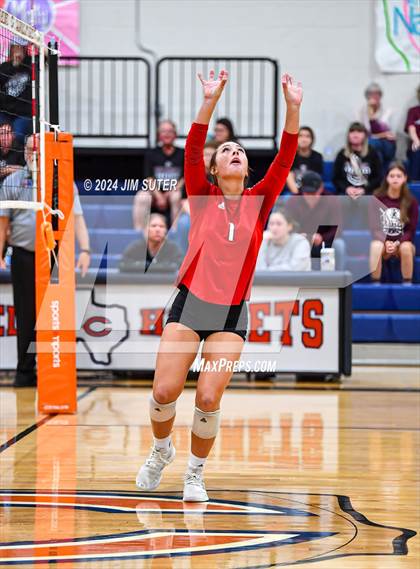 Thumbnail 2 in Fayetteville vs Richards (UIL  Volleyball 1A Region IV Quarterfinal) photogallery.
