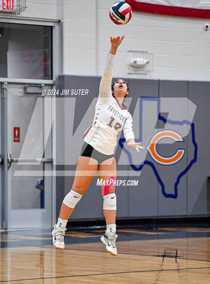 Thumbnail 2 in Fayetteville vs Richards (UIL  Volleyball 1A Region IV Quarterfinal) photogallery.