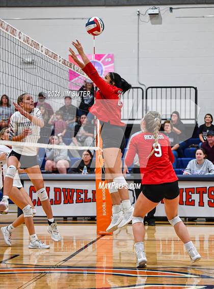 Thumbnail 1 in Fayetteville vs Richards (UIL  Volleyball 1A Region IV Quarterfinal) photogallery.