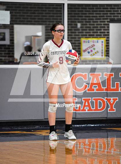 Thumbnail 1 in Fayetteville vs Richards (UIL  Volleyball 1A Region IV Quarterfinal) photogallery.