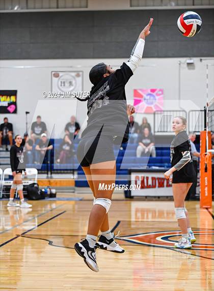 Thumbnail 2 in Fayetteville vs Richards (UIL  Volleyball 1A Region IV Quarterfinal) photogallery.