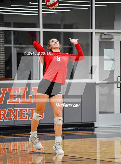 Thumbnail 2 in Fayetteville vs Richards (UIL  Volleyball 1A Region IV Quarterfinal) photogallery.
