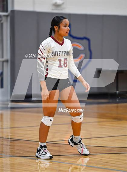 Thumbnail 2 in Fayetteville vs Richards (UIL  Volleyball 1A Region IV Quarterfinal) photogallery.