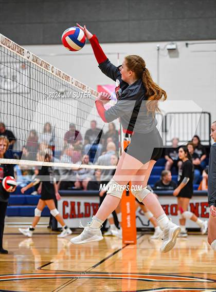 Thumbnail 2 in Fayetteville vs Richards (UIL  Volleyball 1A Region IV Quarterfinal) photogallery.