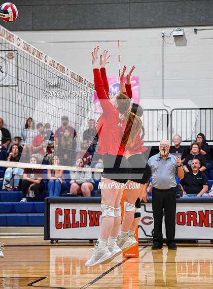 Thumbnail 1 in Fayetteville vs Richards (UIL  Volleyball 1A Region IV Quarterfinal) photogallery.
