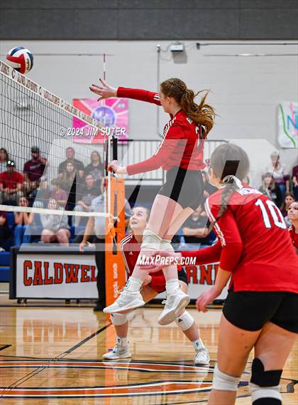 Thumbnail 3 in Fayetteville vs Richards (UIL  Volleyball 1A Region IV Quarterfinal) photogallery.