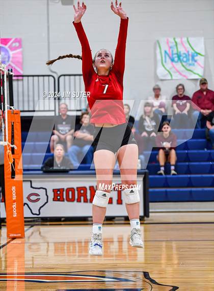 Thumbnail 1 in Fayetteville vs Richards (UIL  Volleyball 1A Region IV Quarterfinal) photogallery.