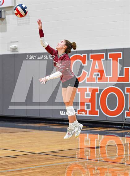 Thumbnail 3 in Fayetteville vs Richards (UIL  Volleyball 1A Region IV Quarterfinal) photogallery.