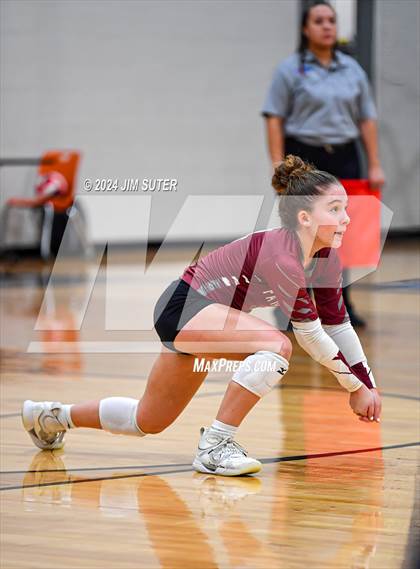 Thumbnail 2 in Fayetteville vs Richards (UIL  Volleyball 1A Region IV Quarterfinal) photogallery.
