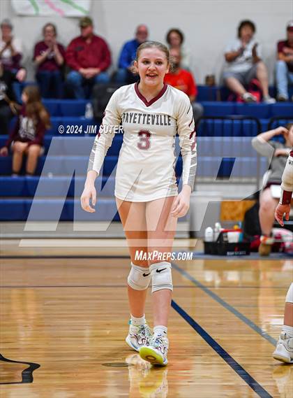 Thumbnail 2 in Fayetteville vs Richards (UIL  Volleyball 1A Region IV Quarterfinal) photogallery.