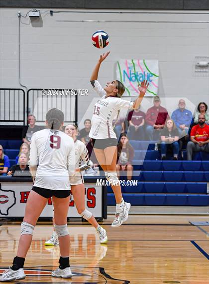 Thumbnail 3 in Fayetteville vs Richards (UIL  Volleyball 1A Region IV Quarterfinal) photogallery.