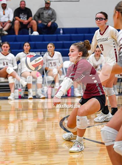 Thumbnail 3 in Fayetteville vs Richards (UIL  Volleyball 1A Region IV Quarterfinal) photogallery.