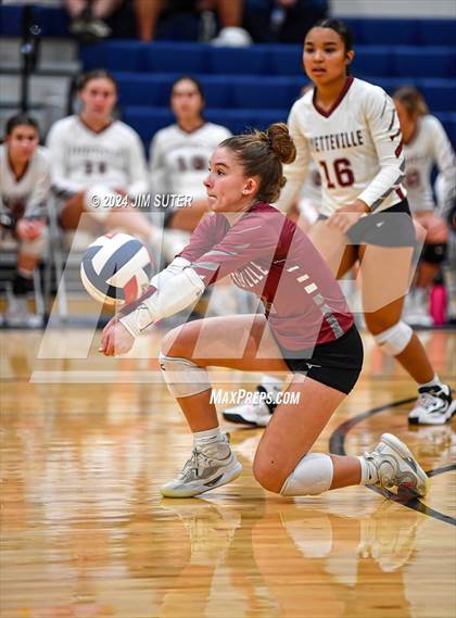 Thumbnail 1 in Fayetteville vs Richards (UIL  Volleyball 1A Region IV Quarterfinal) photogallery.