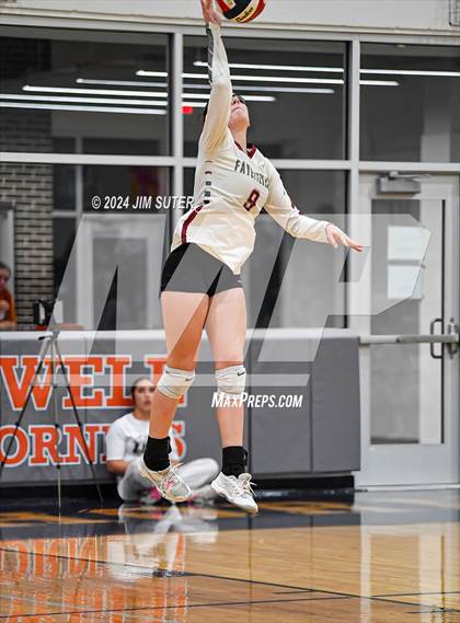 Thumbnail 3 in Fayetteville vs Richards (UIL  Volleyball 1A Region IV Quarterfinal) photogallery.