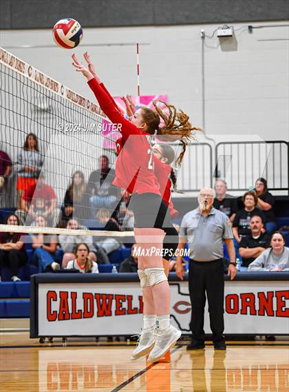 Thumbnail 1 in Fayetteville vs Richards (UIL  Volleyball 1A Region IV Quarterfinal) photogallery.