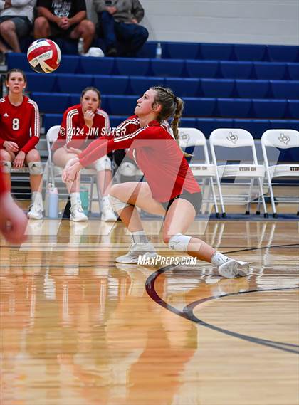 Thumbnail 2 in Fayetteville vs Richards (UIL  Volleyball 1A Region IV Quarterfinal) photogallery.
