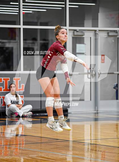 Thumbnail 1 in Fayetteville vs Richards (UIL  Volleyball 1A Region IV Quarterfinal) photogallery.