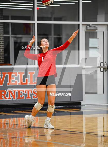 Thumbnail 2 in Fayetteville vs Richards (UIL  Volleyball 1A Region IV Quarterfinal) photogallery.