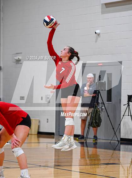 Thumbnail 3 in Fayetteville vs Richards (UIL  Volleyball 1A Region IV Quarterfinal) photogallery.