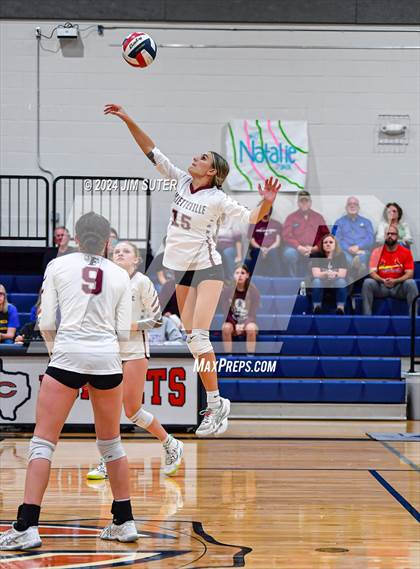 Thumbnail 1 in Fayetteville vs Richards (UIL  Volleyball 1A Region IV Quarterfinal) photogallery.
