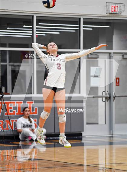 Thumbnail 2 in Fayetteville vs Richards (UIL  Volleyball 1A Region IV Quarterfinal) photogallery.