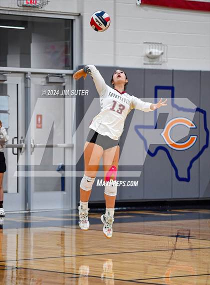 Thumbnail 1 in Fayetteville vs Richards (UIL  Volleyball 1A Region IV Quarterfinal) photogallery.