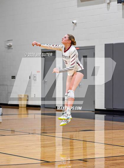 Thumbnail 3 in Fayetteville vs Richards (UIL  Volleyball 1A Region IV Quarterfinal) photogallery.