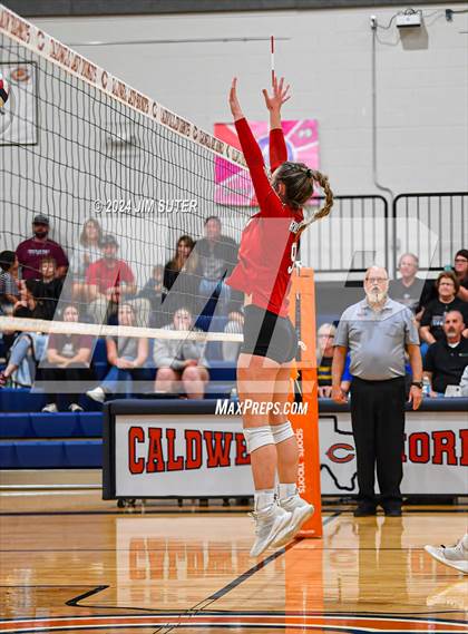 Thumbnail 2 in Fayetteville vs Richards (UIL  Volleyball 1A Region IV Quarterfinal) photogallery.