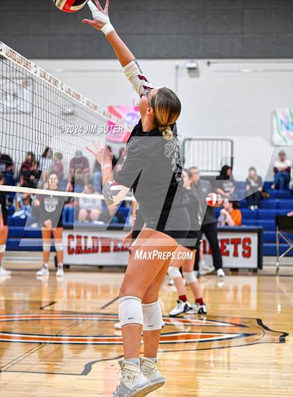 Thumbnail 2 in Fayetteville vs Richards (UIL  Volleyball 1A Region IV Quarterfinal) photogallery.