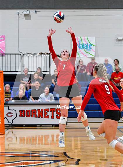 Thumbnail 2 in Fayetteville vs Richards (UIL  Volleyball 1A Region IV Quarterfinal) photogallery.