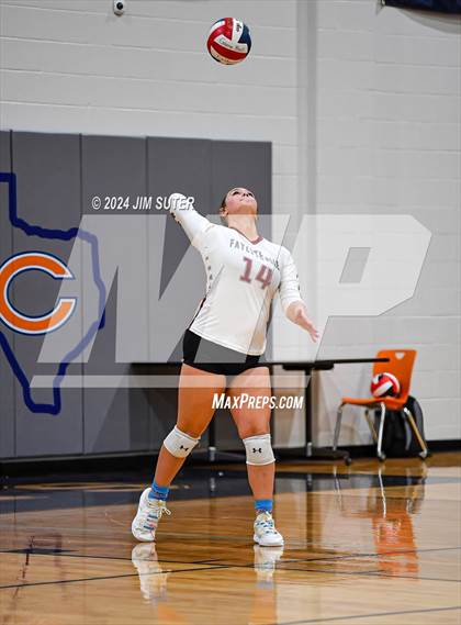 Thumbnail 2 in Fayetteville vs Richards (UIL  Volleyball 1A Region IV Quarterfinal) photogallery.