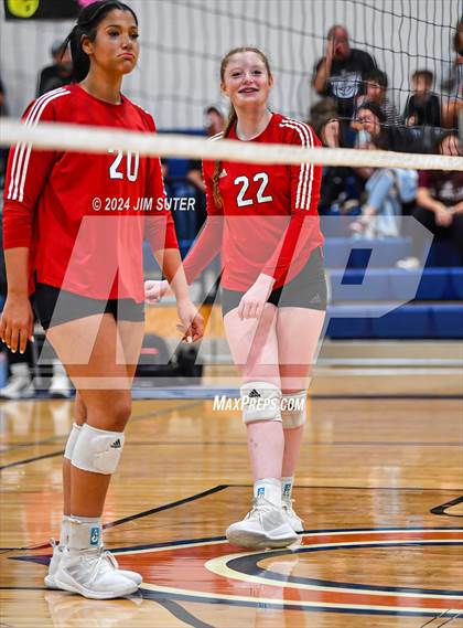 Thumbnail 2 in Fayetteville vs Richards (UIL  Volleyball 1A Region IV Quarterfinal) photogallery.