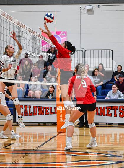 Thumbnail 3 in Fayetteville vs Richards (UIL  Volleyball 1A Region IV Quarterfinal) photogallery.