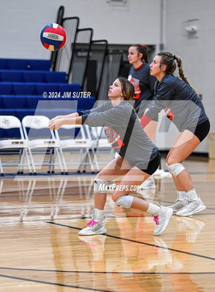 Thumbnail 3 in Fayetteville vs Richards (UIL  Volleyball 1A Region IV Quarterfinal) photogallery.