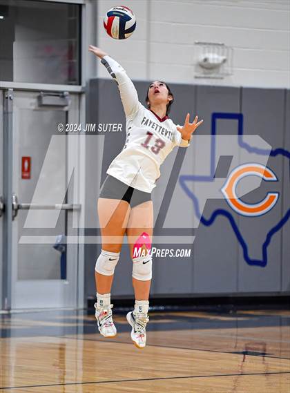 Thumbnail 3 in Fayetteville vs Richards (UIL  Volleyball 1A Region IV Quarterfinal) photogallery.