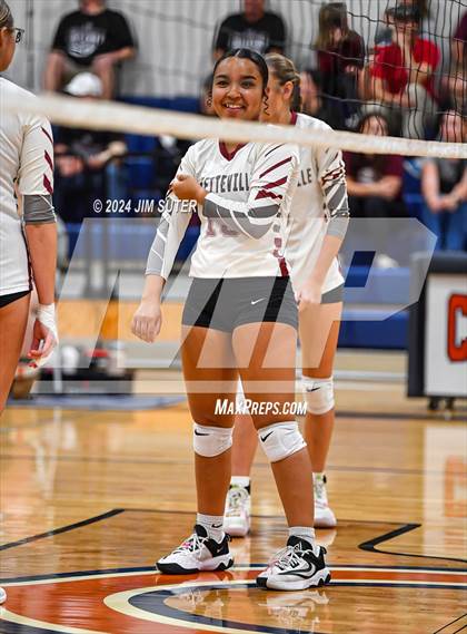 Thumbnail 1 in Fayetteville vs Richards (UIL  Volleyball 1A Region IV Quarterfinal) photogallery.