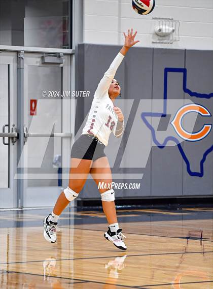 Thumbnail 1 in Fayetteville vs Richards (UIL  Volleyball 1A Region IV Quarterfinal) photogallery.