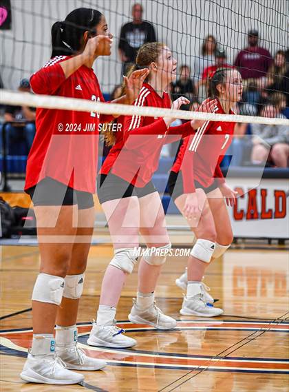 Thumbnail 1 in Fayetteville vs Richards (UIL  Volleyball 1A Region IV Quarterfinal) photogallery.